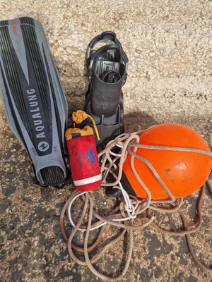 Rescue Diver course equipment - responsive diver assist from shore