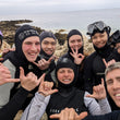 Load image into Gallery viewer, A group of divers enjoying the open water at Cirkewwa and giving diving hand signals
