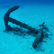 Load image into Gallery viewer, The anchor of the Tugboat Rozi lying at 30m on the seabed in Cirkewwa
