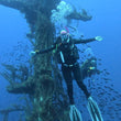 Load image into Gallery viewer, The P29 radar superstructure at Cirkewwa. A great place for the PADI wreck diver course in Malta
