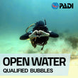 Load image into Gallery viewer, A diver on the PADI Open Water Diver course giving a love-heart hand signal
