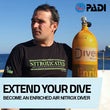 Load image into Gallery viewer, A diver ready to analyse their scuba cylinder on their PADI Enriched Air Nitrox course in Saint Paul's Bay, Malta
